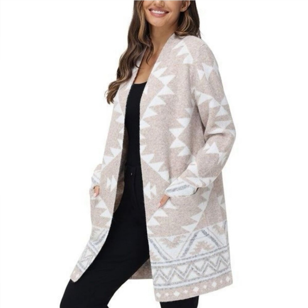 Frye Ladies' Patterned Cardigan Sweater Size XL - Picture 3 of 7